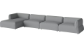 Arke garden sofa 4 moduły z szezlongiem 460 x 170 cm - po lewej BOLIA różne warianty 