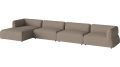 Arke garden sofa 4 moduły z szezlongiem 460 x 170 cm - po lewej BOLIA różne warianty 
