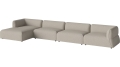 Arke garden sofa 4 moduły z szezlongiem 460 x 170 cm - po lewej BOLIA różne warianty 