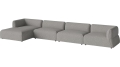 Arke garden sofa 4 moduły z szezlongiem 460 x 170 cm - po lewej BOLIA różne warianty 