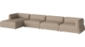 Arke garden sofa 4 moduły z szezlongiem 460 x 170 cm - po lewej BOLIA różne warianty 
