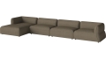 Arke garden sofa 4 moduły z szezlongiem 460 x 170 cm - po lewej BOLIA różne warianty 