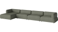 Arke garden sofa 4 moduły z szezlongiem 460 x 170 cm - po lewej BOLIA różne warianty 