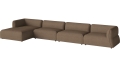 Arke garden sofa 4 moduły z szezlongiem 460 x 170 cm - po lewej BOLIA różne warianty 