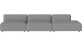 Arke Garden sofa 3 moduły z otwartym końcem 360 x 95 cm – po prawej BOLIA różne warianty 
