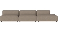 Arke Garden sofa 3 moduły z otwartym końcem 360 x 95 cm – po prawej BOLIA różne warianty 
