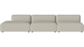 Arke garden sofa 3 moduły z otwartym końcem 360 x 95 cm – po lewej BOLIA różne warianty