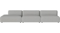 Arke garden sofa 3 moduły z otwartym końcem 360 x 95 cm – po lewej BOLIA różne warianty