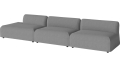 Arke garden sofa 3 moduły z otwartym końcem 360 x 95 cm – po lewej BOLIA różne warianty