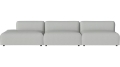 Arke garden sofa 3 moduły z otwartym końcem 360 x 95 cm – po lewej BOLIA różne warianty