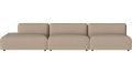 Arke garden sofa 3 moduły z otwartym końcem 360 x 95 cm – po lewej BOLIA różne warianty