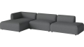 Arke garden sofa 3 moduły z szezlongiem 360 x 170 cm – lewa BOLIA różne warianty 