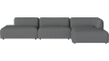 Arke garden sofa 3 moduły z szezlongiem 360 x 170 cm – po prawej BOLIA różne warianty 