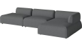 Arke garden sofa 3 moduły z szezlongiem 360 x 170 cm – po prawej BOLIA różne warianty 