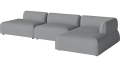 Arke garden sofa 3 moduły z szezlongiem 360 x 170 cm – po prawej BOLIA różne warianty 