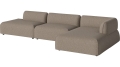 Arke garden sofa 3 moduły z szezlongiem 360 x 170 cm – po prawej BOLIA różne warianty 