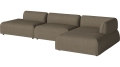 Arke garden sofa 3 moduły z szezlongiem 360 x 170 cm – po prawej BOLIA różne warianty 