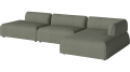 Arke garden sofa 3 moduły z szezlongiem 360 x 170 cm – po prawej BOLIA różne warianty 