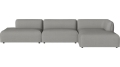 Arke garden sofa 3 moduły z szezlongiem 360 x 170 cm – po prawej BOLIA różne warianty 