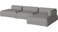 Arke garden sofa 3 moduły z szezlongiem 360 x 170 cm – po prawej BOLIA różne warianty 
