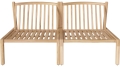Sofa ogrodowa na tarasie – 2 moduły Untreated teak, Solid BOLIA