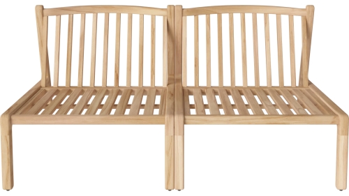 Sofa ogrodowa na tarasie – 2 moduły Untreated teak, Solid BOLIA