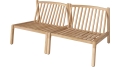 Sofa ogrodowa na tarasie – 2 moduły Untreated teak, Solid BOLIA