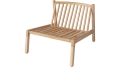 Moduł oparcia sofy ogrodowej na patio Untreated teak, Solid BOLIA 