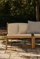 Moduł oparcia sofy ogrodowej na patio Untreated teak, Solid BOLIA 