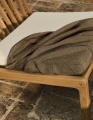 Moduł oparcia sofy ogrodowej na patio Untreated teak, Solid BOLIA 