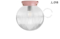 Różowa porcelanowa lampa Art Deco Chaella Zangra różne warianty 
