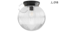 Czarna porcelanowa lampa Art Deco Chaella Zangra różne warianty 