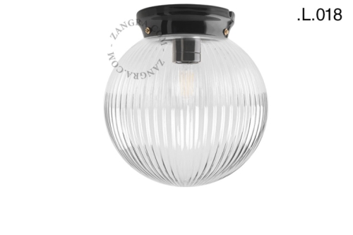 Czarna porcelanowa lampa Art Deco Chaella Zangra różne warianty 