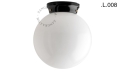 Czarna porcelanowa lampa Art Deco Chaella Zangra różne warianty 