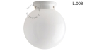 Biała porcelanowa lampa Art Deco Chaella Zangra różne warianty 