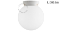Biała porcelanowa lampa Art Deco Chaella Zangra różne warianty 
