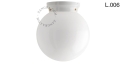 Biała porcelanowa lampa Art Deco Chaella Zangra różne warianty 