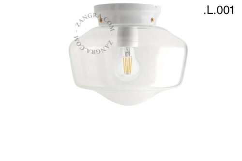 Biała porcelanowa lampa Art Deco Chaella Zangra różne warianty 