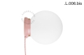 Różowa porcelanowa lampa Art Deco Cedric Zangra różne warianty