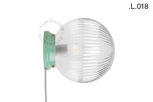 Zielona porcelanowa lampa Art Deco Cedric Zangra różne warianty