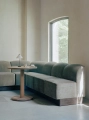 Sofa Shore Dining Curved Corner Outward, Plinth, Module 30 New Works  