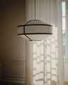 Lampa wisząca Kite Pendant Ø55 White and Black Tyvek New Works  