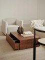 Stolik kawowy Mass Coffee Table High Walnut New Works 