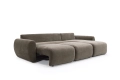 Sofa rozkładana Norum z szezlongiem okrągłe podłokietniki Innovation Living różne warianty