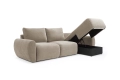 Sofa rozkładana Norum z szezlongiem okrągłe podłokietniki Innovation Living różne warianty