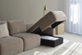 Sofa rozkładana Norum z szezlongiem okrągłe podłokietniki Innovation Living różne warianty