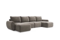 Sofa rozkładana Norum w kształcie U okrągłe podłokietniki Innovation Living różne warianty