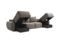 Sofa rozkładana Norum w kształcie U okrągłe podłokietniki Innovation Living różne warianty