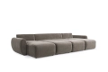 Sofa rozkładana Norum w kształcie U okrągłe podłokietniki Innovation Living różne warianty
