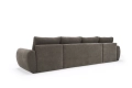 Sofa rozkładana Norum w kształcie U okrągłe podłokietniki Innovation Living różne warianty